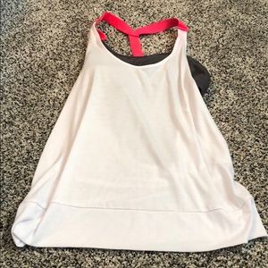 Work out tank with attached sports bra